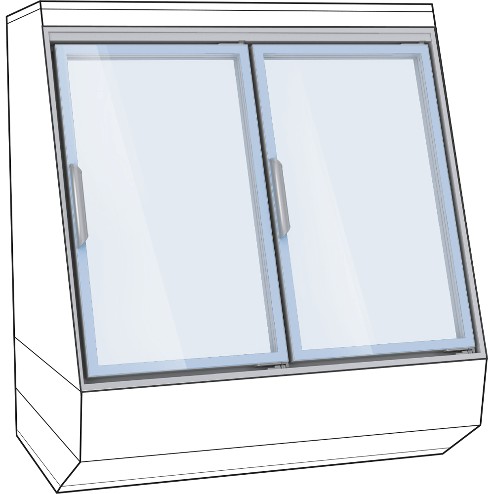 CISA 60X Cisaplast glass doors refrigeration refrigeration supermarkets GDO 02
