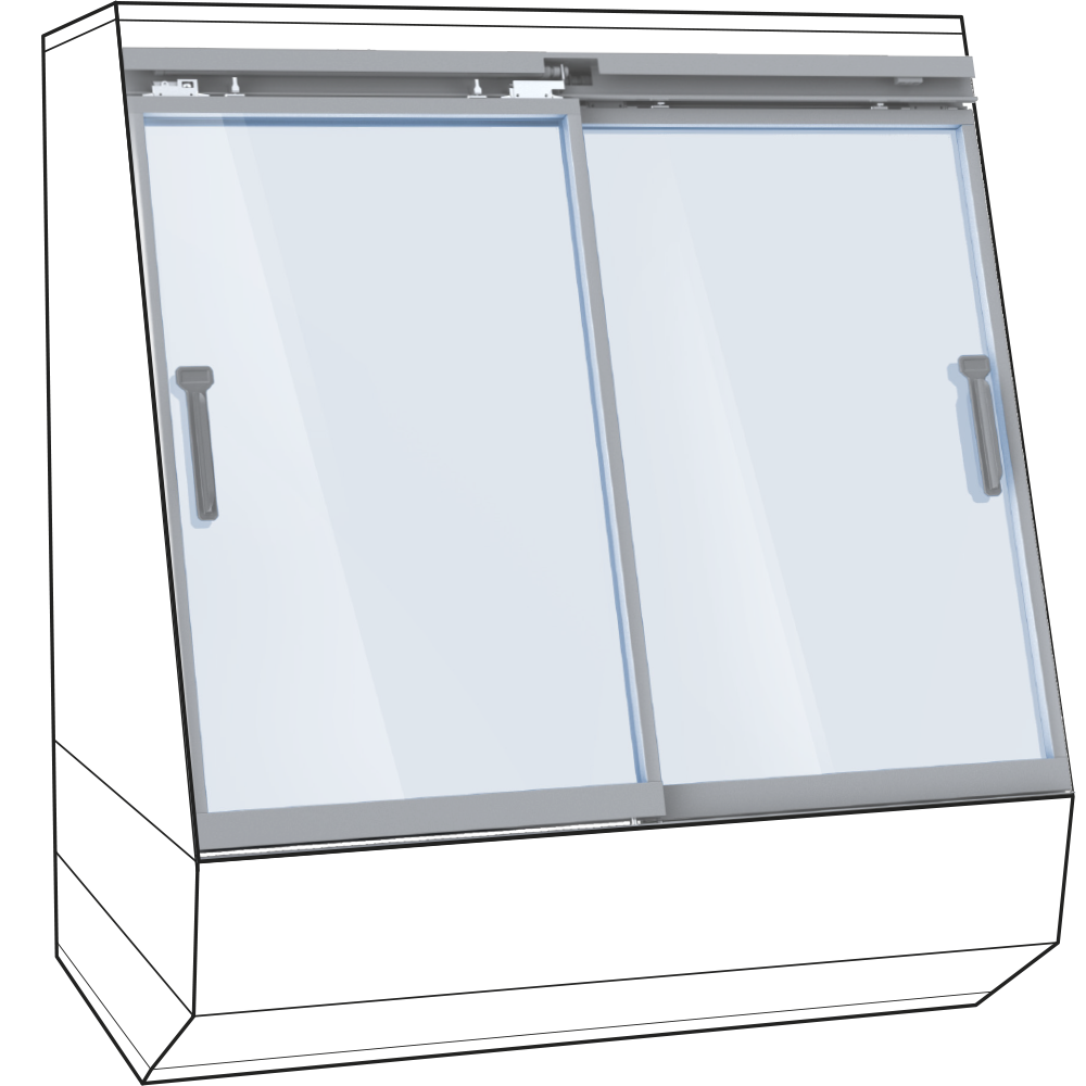 CLASS SV sliding Cisaplast porte vetro frigoriferi refrigerazione supermercati GDO